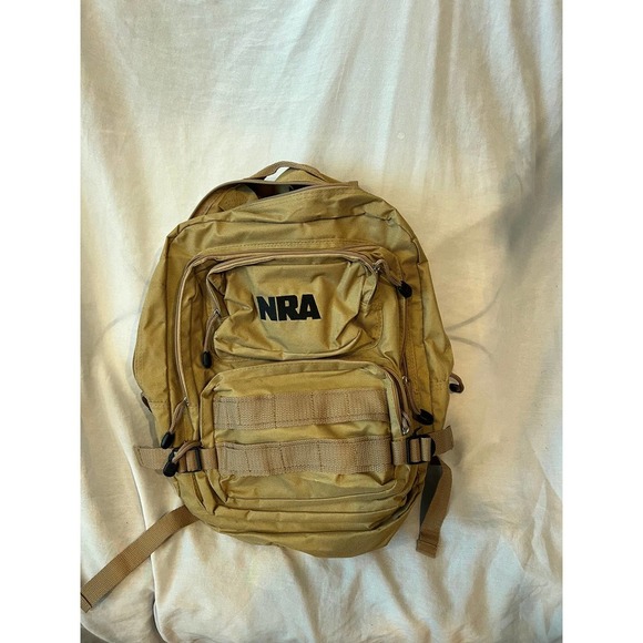 NRA Tan Desert Medium Size Backpack - Picture 1 of 5